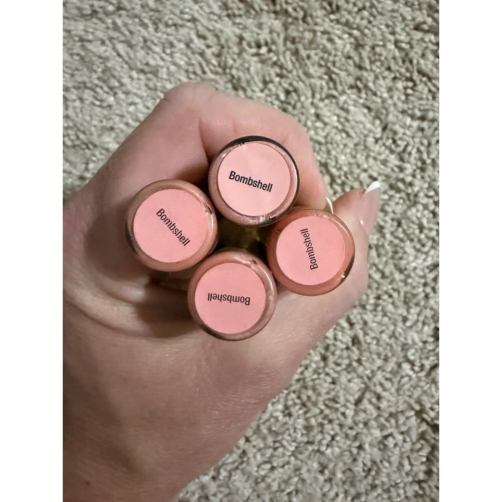 4 Pack SeneGence LipSense Long Lasting Liquid Lip Color Bombshell Shimmer Pink